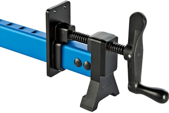 Sure-Foot 24” Bar Clamps for Woodworking – Heavy Duty Clamps w/Built-In Clamp Hook Locks to 3/4” Boards - Lightweight Aluminum Bar Clamp - Carpentry Tools And Accessories w/Stable Grip & Wide Foot
