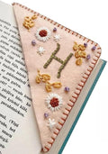 MOTEERLLU Personalized Hand Embroidered Corner Bookmark by MOTEERLLU