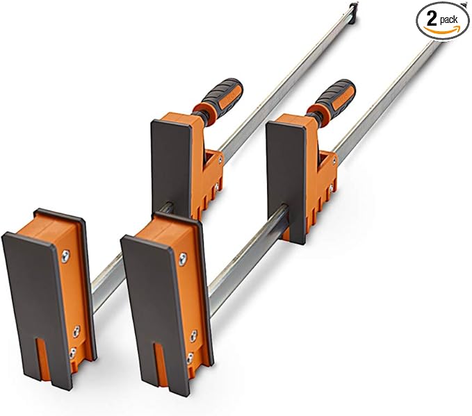 Bora 31" Parallel Clamp Set, 2 Pack of Woodworking Clamps with Rock-Solid, Even Pressure, 571131T