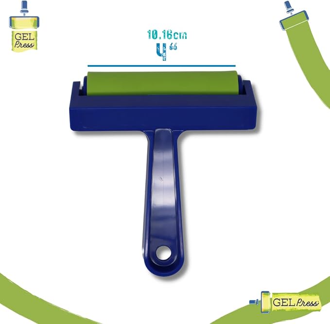 4-Inch Gel Press Rubber Brayer - Image 2