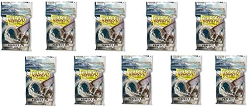 10 Packs Dragon Shield Perfect Fit Clear Inner Sleeves Standard Size 100 ct by DragonShield