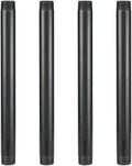 GeilSpace 1"× 14" Pre-Cut Black Metal Pipe, Industrial Steel Fits Standard One Inch Black Threaded Pipes and Fittings - Vintage DIY Industrial Shelving (1" × 14")