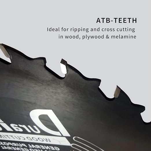 12 Inch 40 Tooth General Purpose ATB Saw Blade with 1 Inch Arbor & DuraGuard Nonstick Coating for Miter Saws and Table Saws