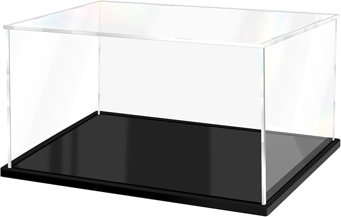 Acrylic Display Case for Collectibles Assemble Clear Display Case for Figures by XINISS