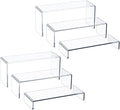 HIIMIEI Acrylic Display Risers, Thickened 5mm Clear Rectangular Risers by HIIMIEI