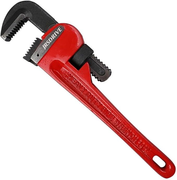 1 Piece Pipe Wrench 12 inch Heavy Duty Adjustable Plumbing Wrench Construction & Heavy-Duty Applications for Industrial & Professional Use E-2049