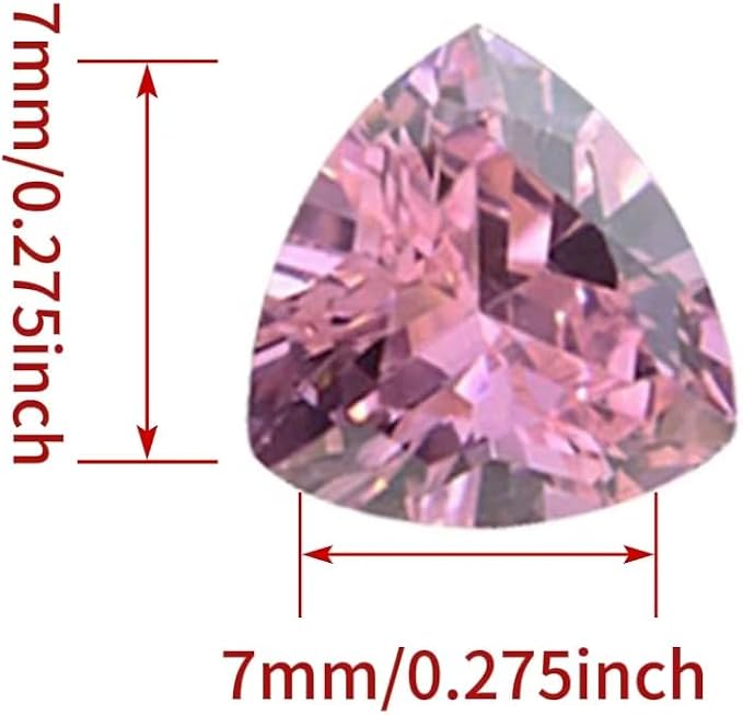 Pink Gemstone Color Cubic Zirconia Loose Beads Unset - Image 2