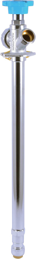 SharkBite 12 Inch Frost Free Sillcock, 1/2 x 3/4 Inch MHT, Push to Connect Brass Plumbing Fitting, PEX Pipe, Copper, CPVC, PE-RT, HDPE, 24636LF