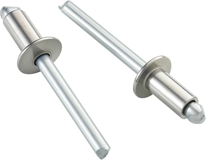 240pcs 1/8" x 3/8" Stainless Steel Blind Rivets,Pop Rivets,304 Stainless Steel Grip and Steel Mandrel, 3.2 x 10mm