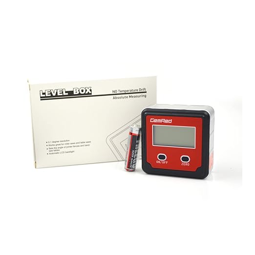 GemRed 82412 Digital Angle Gauge (Green Backlight)