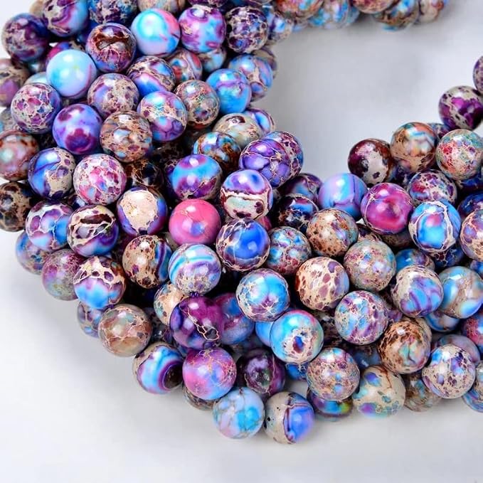 Zenkeeper 116 Pcs Sea Sediment Imperial Jasper Beads - Image 7