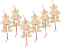 6pcs Wooden Clown Marionette Puppets Unfinished DIY Pull String Puppet by HAKIDZEL
