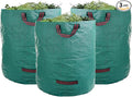 CAMPFIRE 3 Pack 72gallon Garden Waste Bags (H30, D26 Inches) With Handles, Heavy Duty Leaf Bags, Reusable Lawn Garden Bags And Yard Waste Bags, Suitable For Leaf Collectors