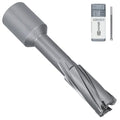 KEENTECH Carbide-Tipped Annular Cutter, 9/16" Diameter x 2" Depth, 3/4" Weldon Shank (2 Flat), High Speed Cutting TCT Mag Drill Bit with Pilot Pin for Harder Material, Stainless Steel, Cast Iron