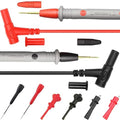 Multimeter Probe Test Lead,1000V 20A Meter Tester Needle Point Accurate Readings & Clips Clamp Cable Wire Test & Test Hook Clip,for Multi Testers