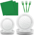 Qyeahkj 100 Pcs Golf Party Supplies Plates and Napkins Set Golf Birthday by Qyeahkj