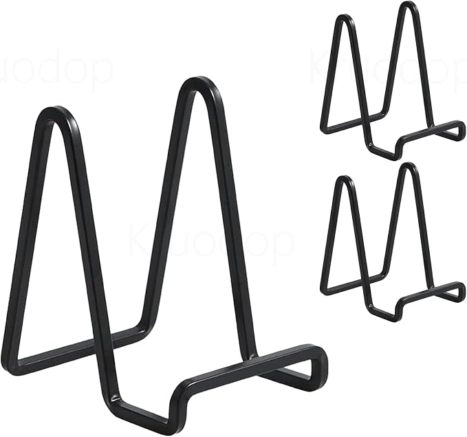 3 Pack 3 inch Metal Plate Stands by Kruodop