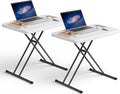 Folding Table 30 Inch -2Pack, Small Desk Adjustable Height TV Tray by FoldingFurniture