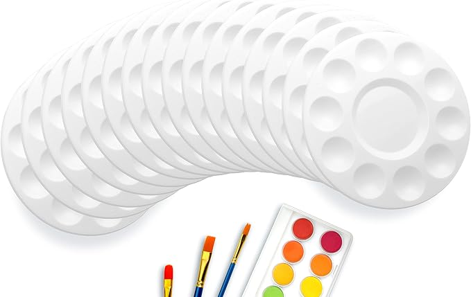 46 PCS Paint Tray Palettes for Kids, Plastic Paint Pallet - Image 7