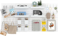 8-Pack 22"x44" Plastic Pegboard Panels Durable Modular Organizer Boards for Wall Storage, Garage, Workshop & Craft Room – Lightweight & Easy to Install