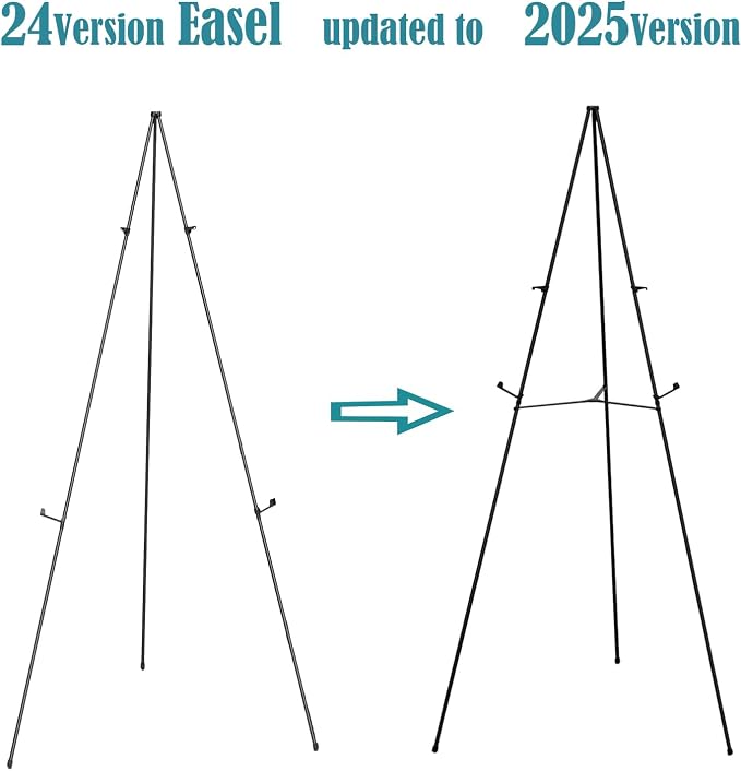 JIUYE 63" Instant Easels Stand for Wedding Sign & Posters, Adjustable Metal - Image 2