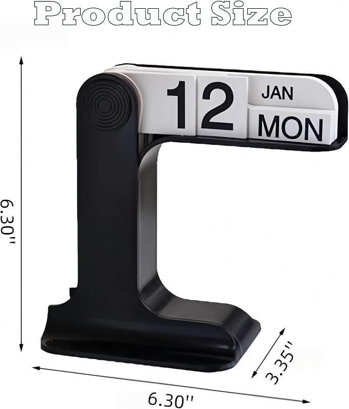 Perpetual Calendar, Standing Flip Calendar, Aesthetic Reusable Daily Page - Image 3
