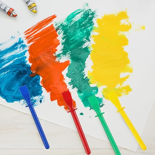 5Pcs Colored Plastic Smear Spreaders, Mini Glue Sticks, Easy Clean Glue Scrapers - Image 5