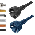 Hakkin 2Pack Hex Shank Deburring External Chamfer Tool with Carbide Blade, Quick Release Deburring Chamfering Drill Bit Repairing Damaged Bolts Screws and Fasteners, Fits for 1/8”-3/4” (3mm-20mm)