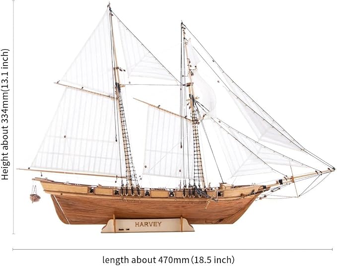 GAWEGM Wooden Ship Model Building Kits - Image 2