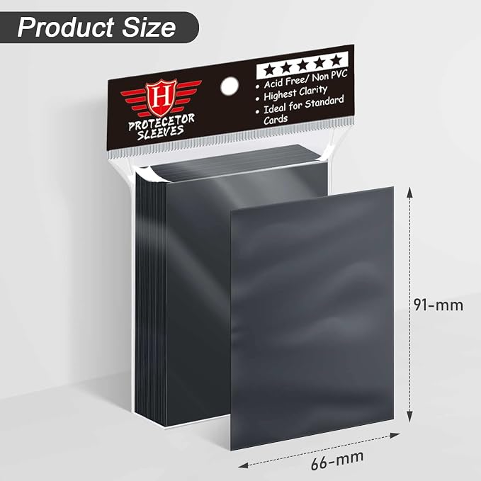 1000 Count Black Matte Card Sleeves - Image 2