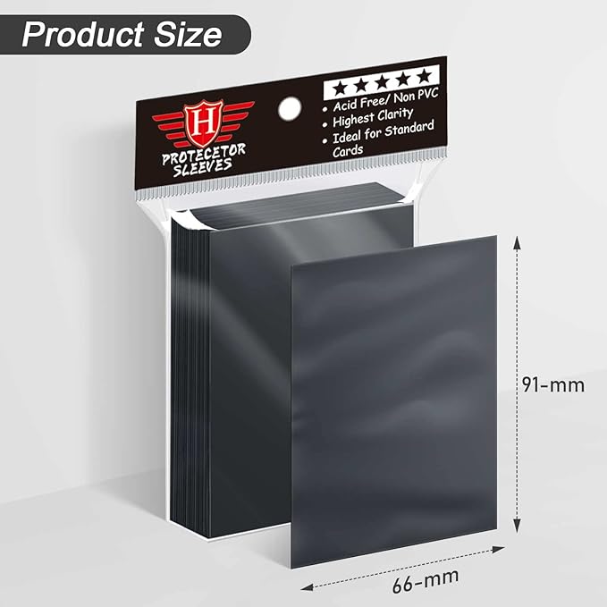 500 Counts Black Matte Card Sleeves - Image 2