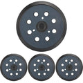 4 Pack 5" 8 Hole Hook & Loop Replacement Sander Pads Compatible with Makita Orbital Sander BO5010 BO5030K BO5031K BO5041K, Replacement Parts #743081-8/743051-7 (3 Screw Holes Sander Pads