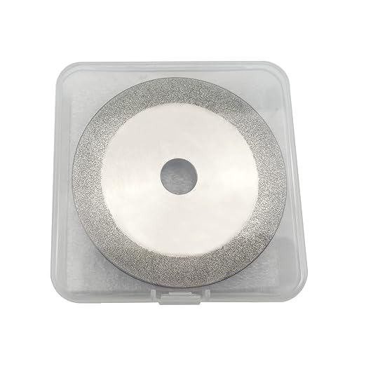 3 inch Flat Diamond Grinding Wheel 150 Grit, 1/2" Arbor, 10mm Wide for Grinding Tungsten,Carbide, Glass,Ceramic, Gem