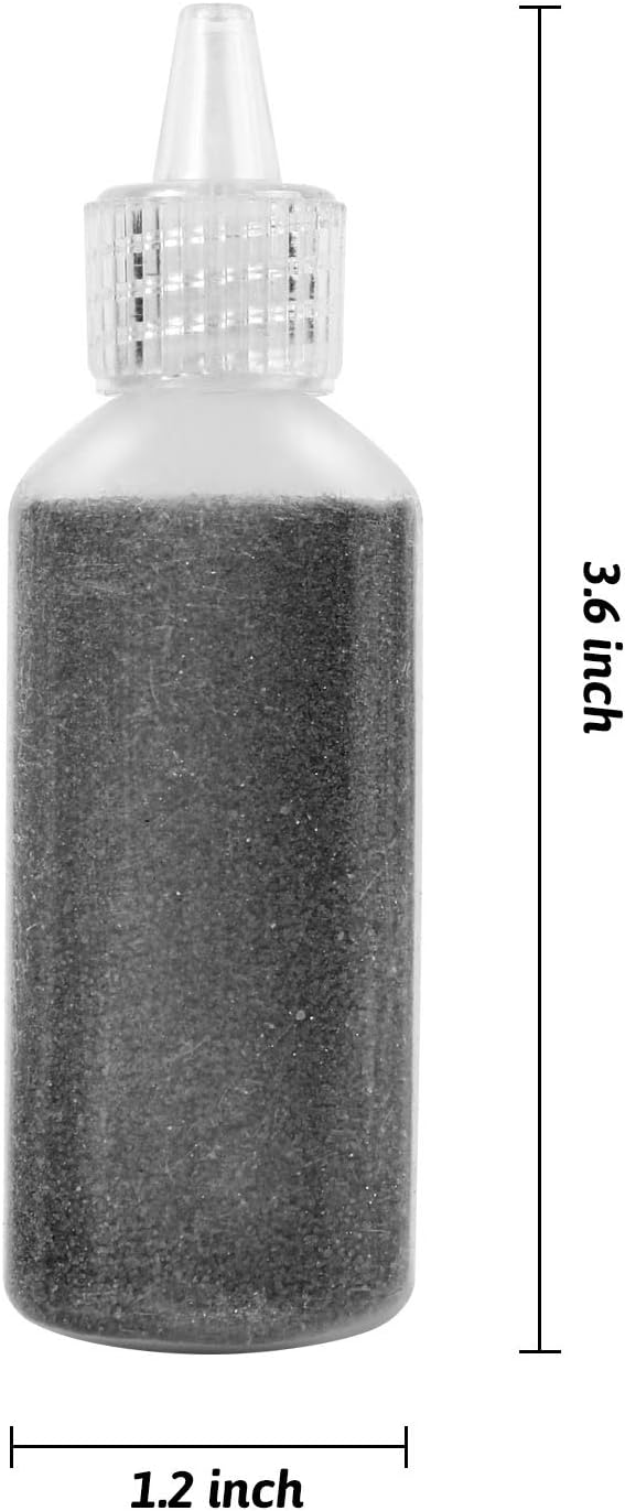MEIEST Craft/Terrarium Sand 12pcs Assorted Colors Pack 1.25oz Bottles, Sand - Image 2