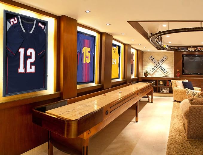 IHEIPYE Jersey Display Frame Case Lockable, Large Sport Jersey Shadow Box - Image 7