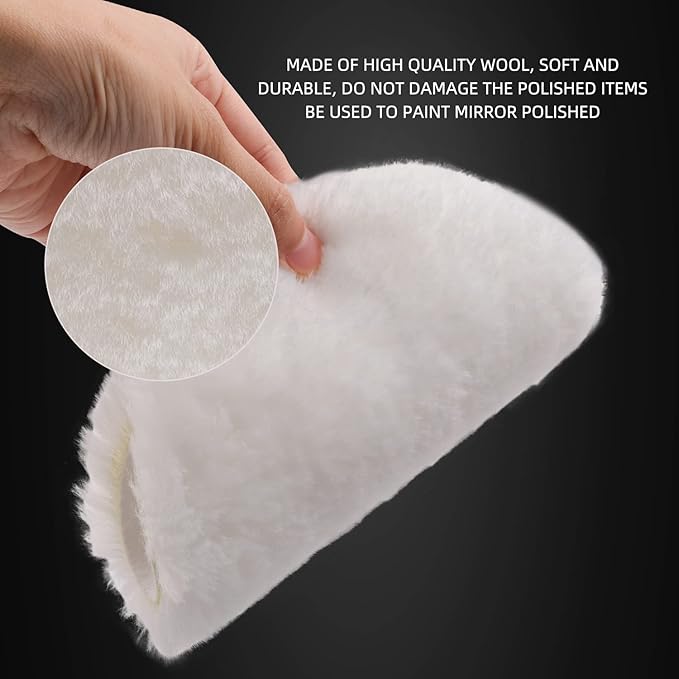 Buffing Polishing Pads, 7Pc 5.5 Inch Face for 5Inch 125mm Backing Plate Compound Buffing Sponge Pads Cutting Polishing Pad Kit for Car Buffer Polisher Compounding, Polishing and Waxing -PPTYS5SET