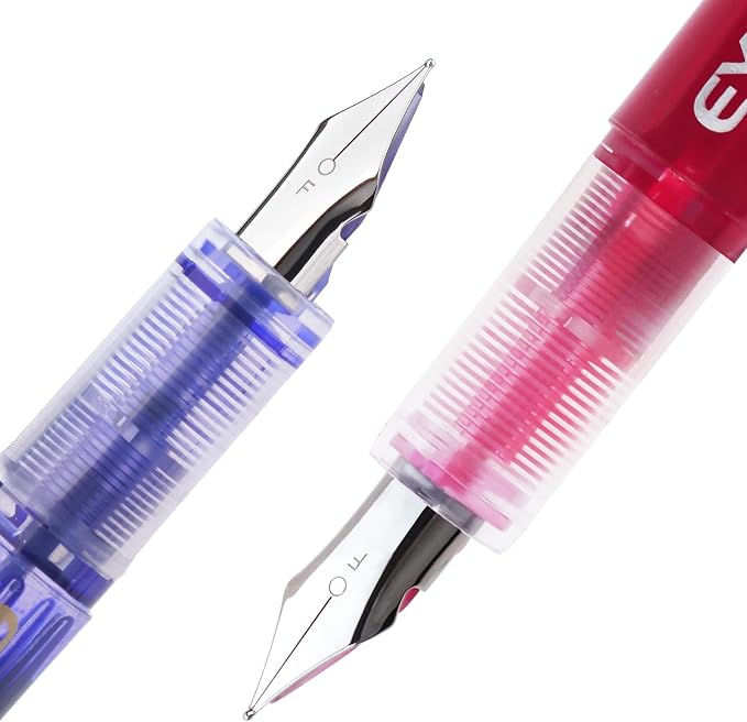 EYEYE Fountain Pens for Writing, 9 Pack Assorted Colors Disposable Fountain - Image 2