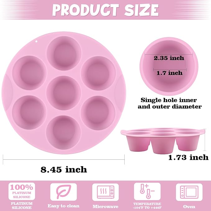 Sakolla 2 Pack Silicone Egg Bite Molds - Image 3