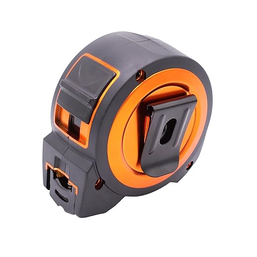 25 FT Tape Measure - Retractable Measuring Tape - Oversized & Double-Sided Print - Blade Lock, Finger Brake - Nylon Coating, 10' Stand-Out - 13' Reach / 1-1/16" Blade - 2 Pack