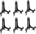 Artliving 10 Inch Black 6pcs/Set Plastic Easels Plate Display Stands Picture by Artliving