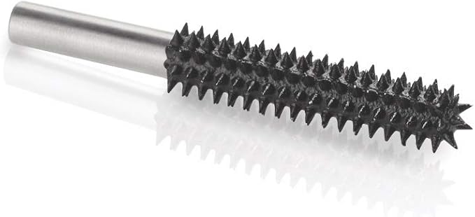 Kutzall Extreme Ball Nose Burr, 1⁄4" Shaft, Very Coarse - Wood Carving Bit for Bosch, DeWalt, Milwaukee. Abrasive Tungsten Carbide, 1⁄4" (6.3mm) Dia. X 1-1-3⁄8" (34.9mm) Length, BNX-14C