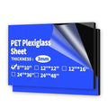 Art3d 1/8" Thick Plexiglass Sheets in Black by Art3d