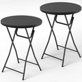 Folding Table 2 Pack, 32 Inch Foldable Cocktail Bar, High Top Round Folding Bar by FoldingFurniture