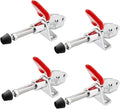 Toggle Clamp KangTeer 4pcs Capacity 45Kg/99Lbs 16mm Plunger Stroke Antislip Push Pull Toggle Clamp 301AM 4 Piece