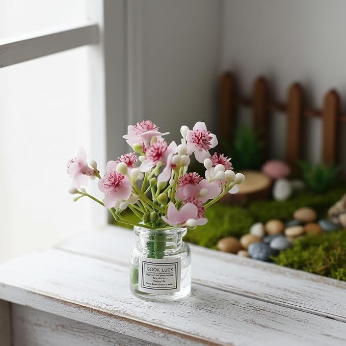 Miniature Flowers in Vase Set - Image 2