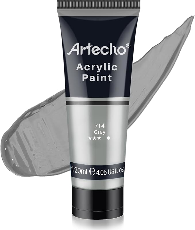 Artecho Grey Acrylic Paint, Art Craft Paints by Artecho