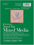 Strathmore Toned Mixed Media Paper Toned Tan 6"X8"-15 Sheets -62462206 by StrathmorePaper