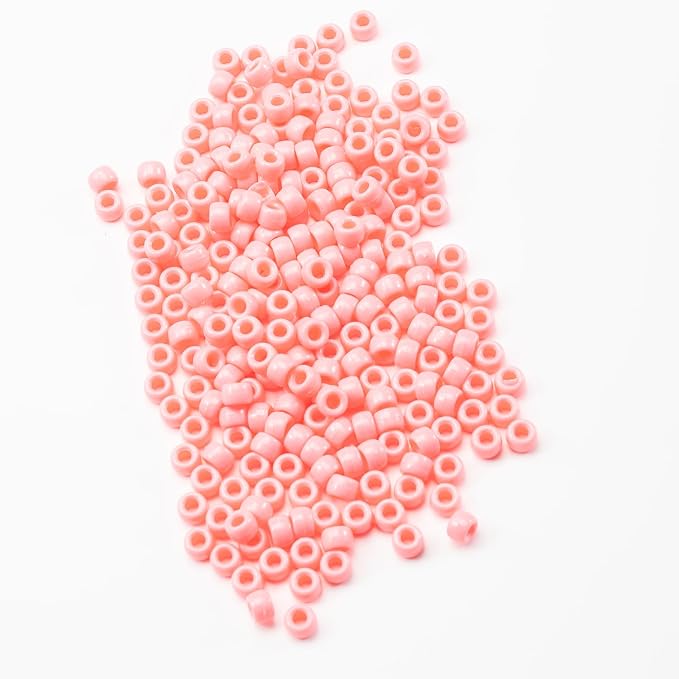 1000 Pcs Acrylic Pony Beads 6x9mm Bulk - Image 3