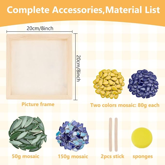 WEBEEDY DIY Mosaic Tiles Craft Kit - Image 2