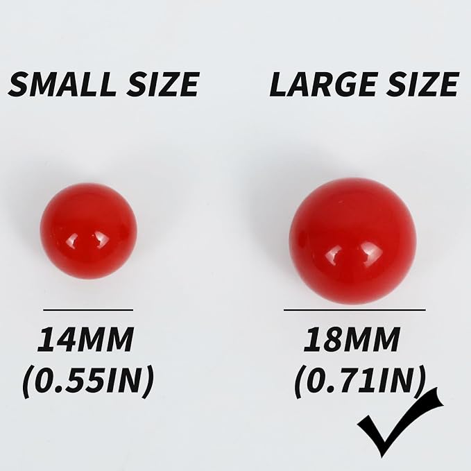 0.71Inch 30 Wahoo Marbles & 6 Dice Set, 5 of Each 6 Colors, 18mm Replacement - Image 4